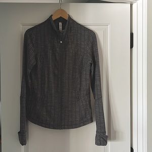 Lululemon zip up gray jacket- size 10